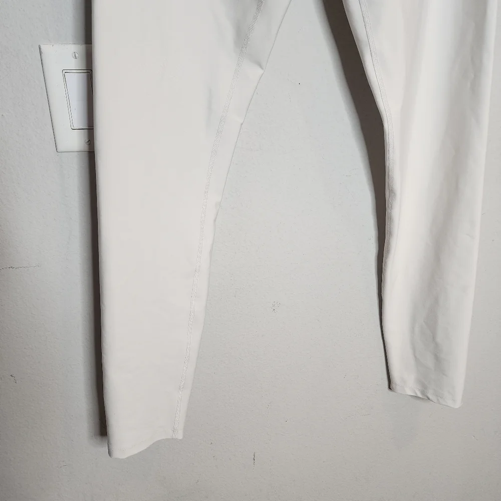 Year Of Ours Bone White Leggings Lace Up Front Ties Size XL Off White Revolve - Picture 14 of 15